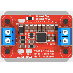 Oberseite des LMR51430 Buck-Converters